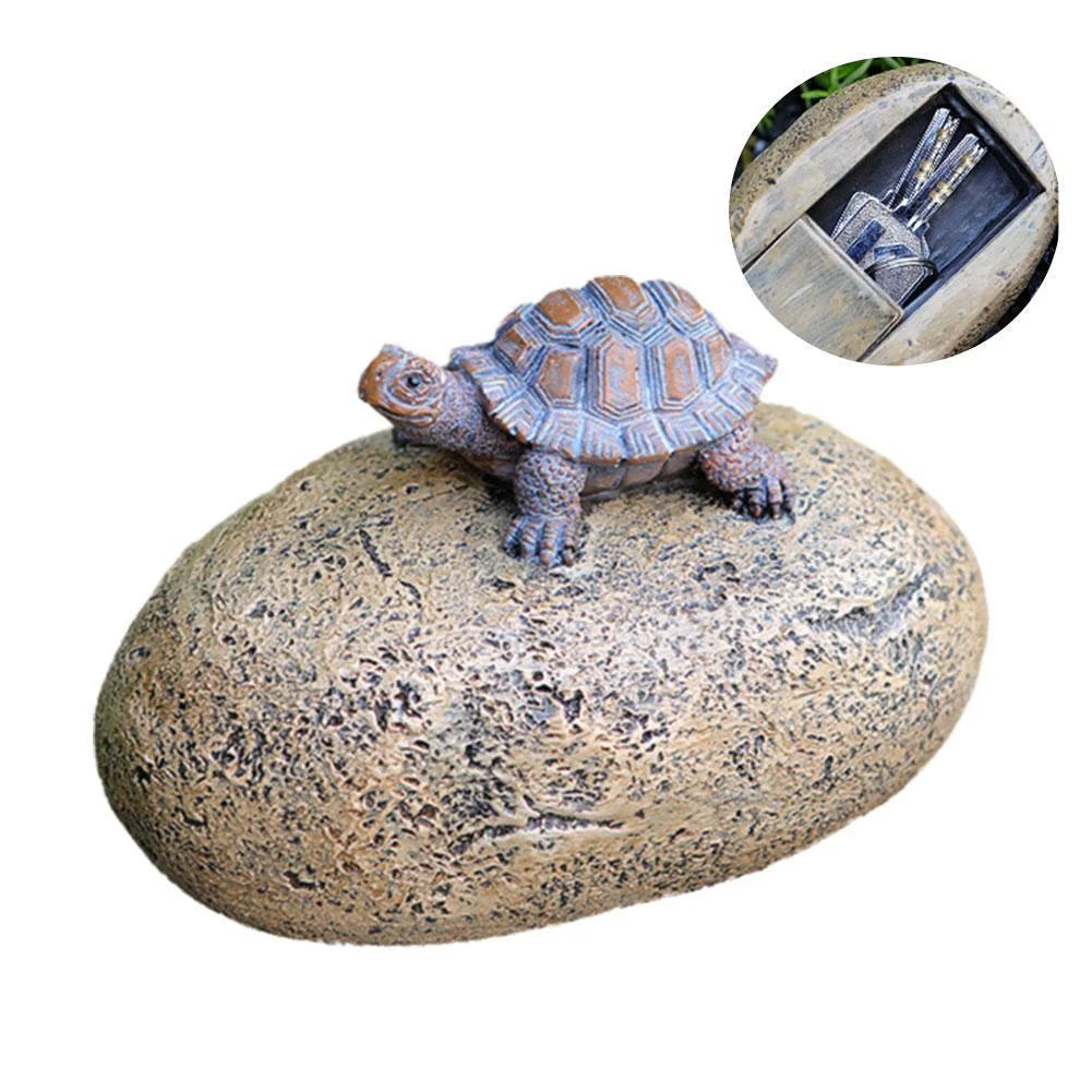 Outdoor Courtyard Hidden Door Key Box - Decorative Simulation Small Stone Design