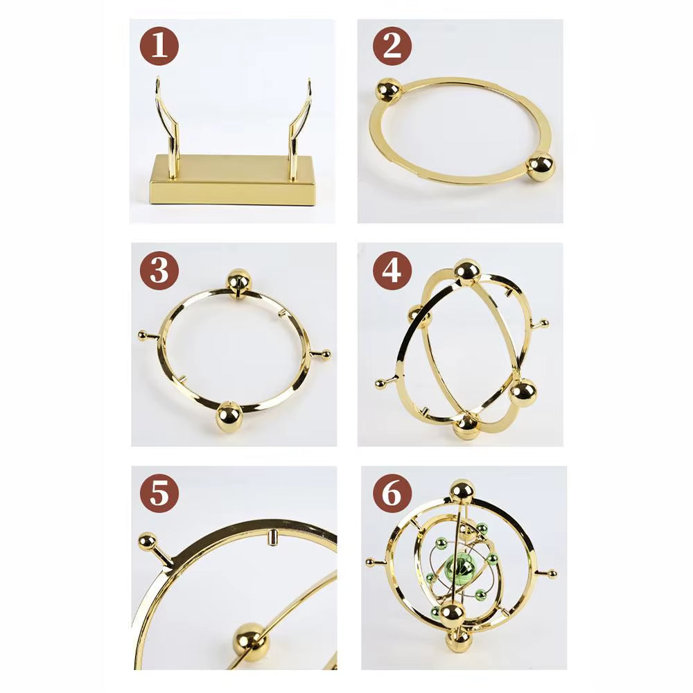 Celestial Orbit Perpetual Motion Pendulum - Educational Desk Toy and Office Stress Reliever