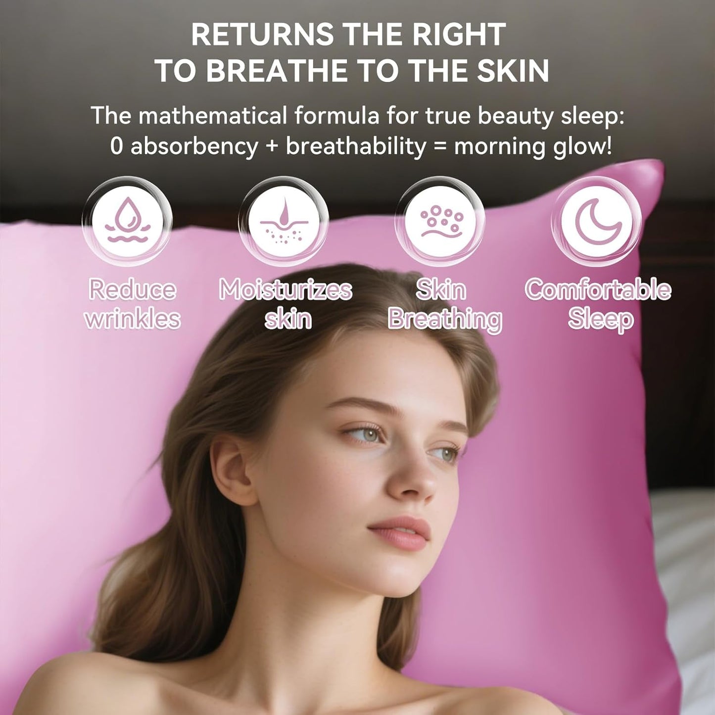 Satin Pillowcase Set for Hair and Skin Care – Cooling, Hypoallergenic, Anti-Frizz, and Wrinkle-Free – Soft and Luxurious Pillowcases with Envelope Closure – King Size 20x36, 2-Pack, Gift-Ready