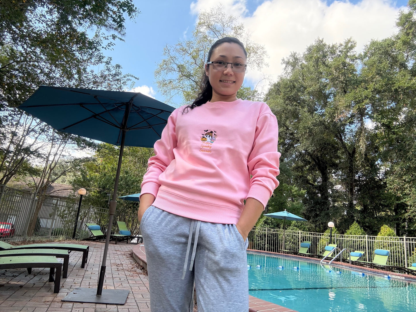 Happy Spooky Season long sleeve sweatshirt (Available only of 1 color per size as of now)