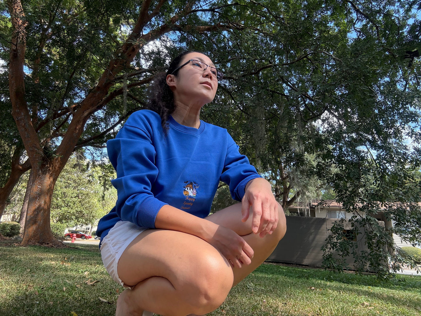 Happy Spooky Season long sleeve sweatshirt (Available only of 1 color per size as of now)