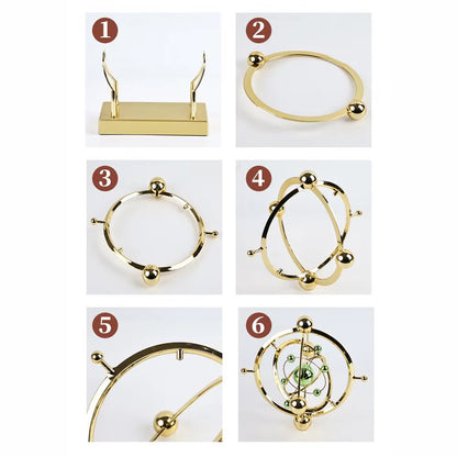 Celestial Orbit Perpetual Motion Pendulum - Educational Desk Toy and Office Stress Reliever