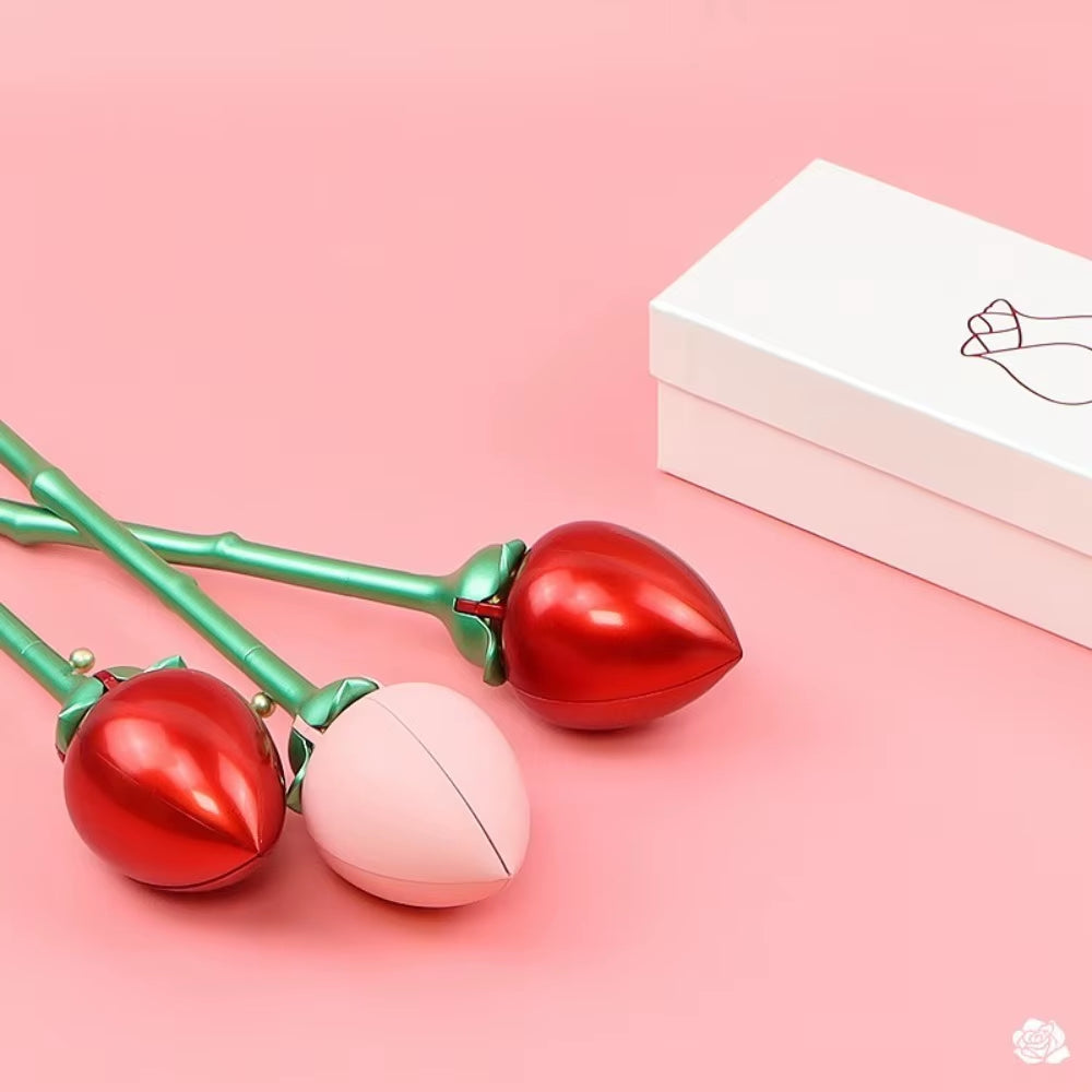 Unique Rose Flower Shape Ring Holder that Automatically Opens Displaying Jewelry Gift  with Packaging Box