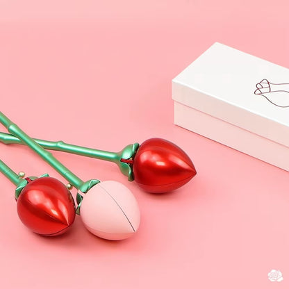 Unique Rose Flower Shape Ring Holder that Automatically Opens Displaying Jewelry Gift  with Packaging Box